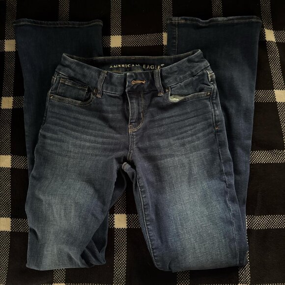 Women's Navy and Blue Jeans - Picture 1 of 3
